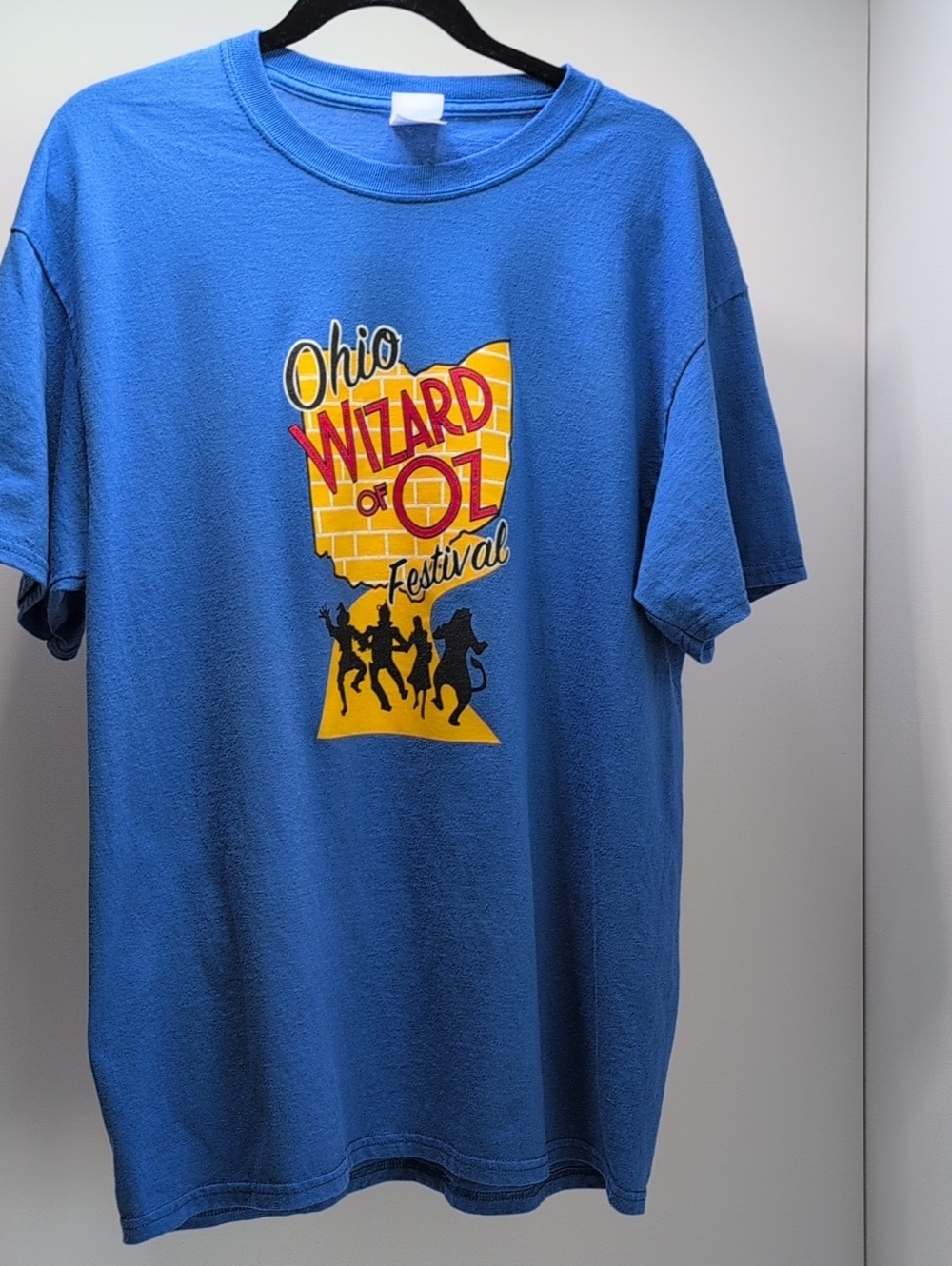 Port & Company Ohio Wizard of Oz Festival Graphic Tee Blue Size Large